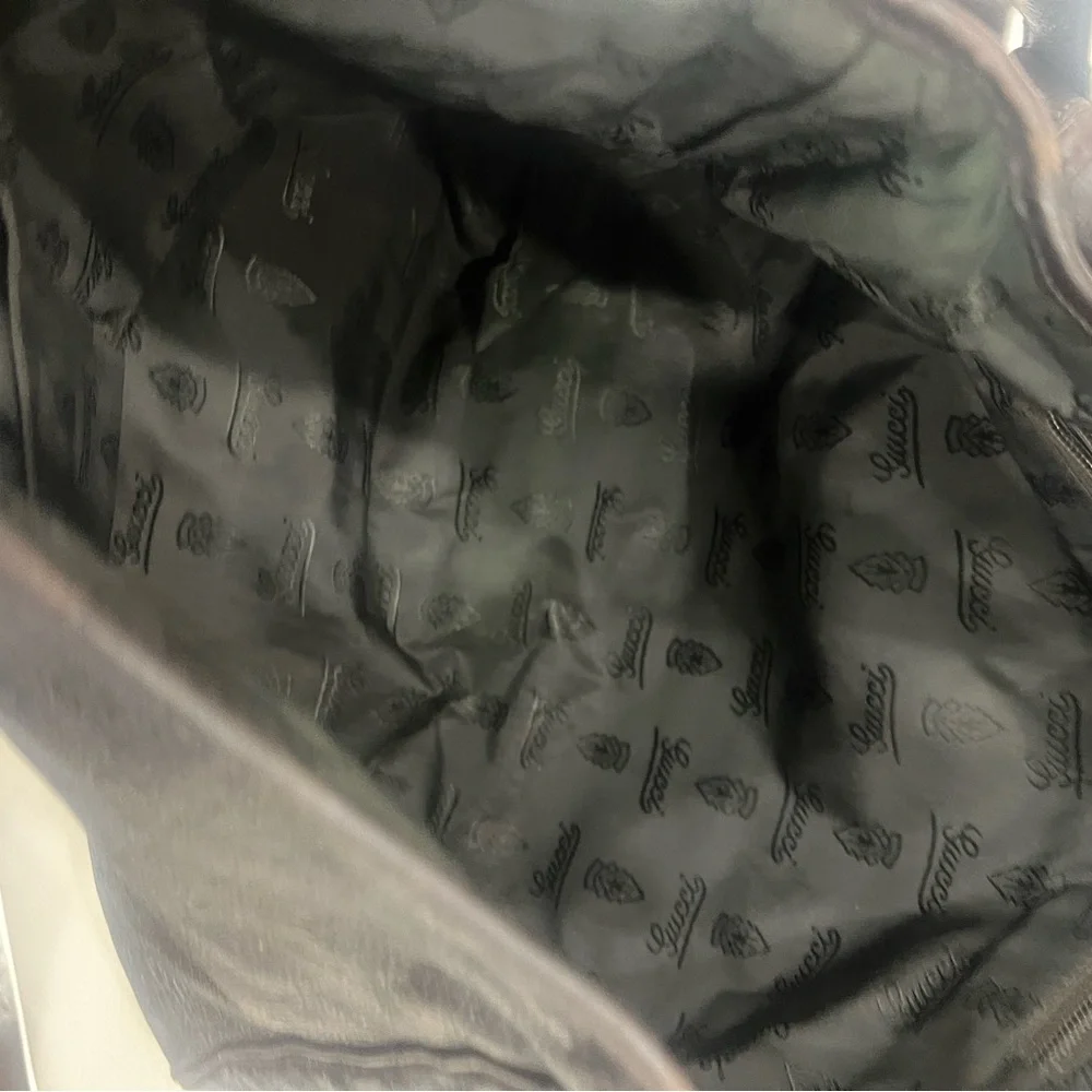 Gucci Guccissima Burgundy Crossbody Bag